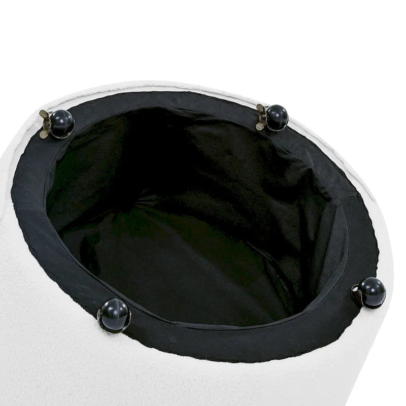 Fauteuil d'appoint capitonné moderne en velours pivotant avec roulettes
