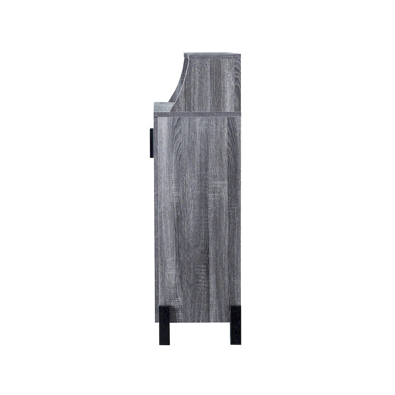 Armoire à chaussures moderne à double porte et 5 étagères