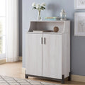 Armoire à chaussures moderne à double porte et 5 étagères