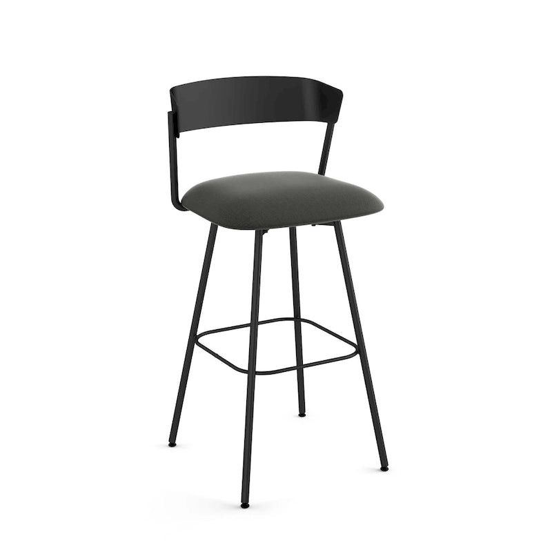 Tabouret de comptoir et de bar pivotant style scandinave avec assise rembourrée – Plusieurs options