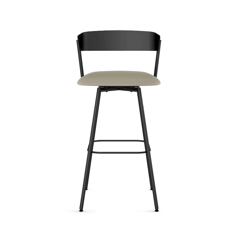 Tabouret de comptoir et de bar pivotant style scandinave avec assise rembourrée – Plusieurs options