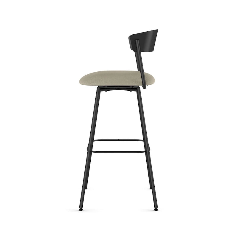 Tabouret de comptoir et de bar pivotant style scandinave avec assise rembourrée – Plusieurs options