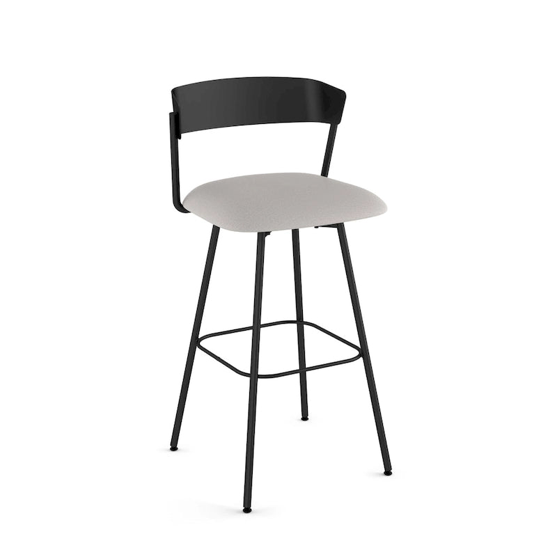 Tabouret de comptoir et de bar pivotant style scandinave avec assise rembourrée – Plusieurs options