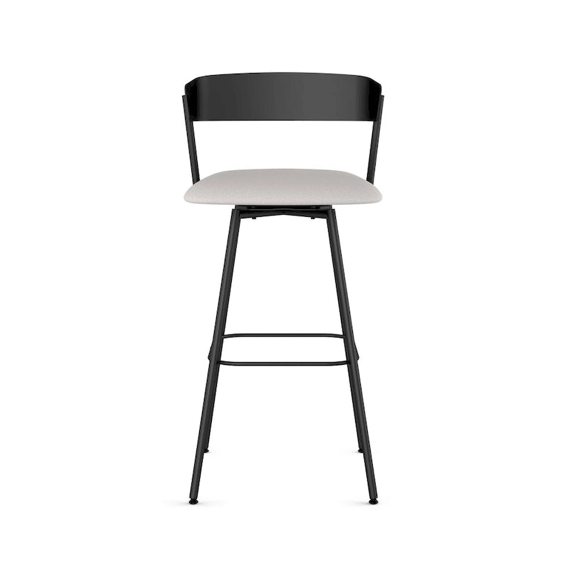 Tabouret de comptoir et de bar pivotant style scandinave avec assise rembourrée – Plusieurs options
