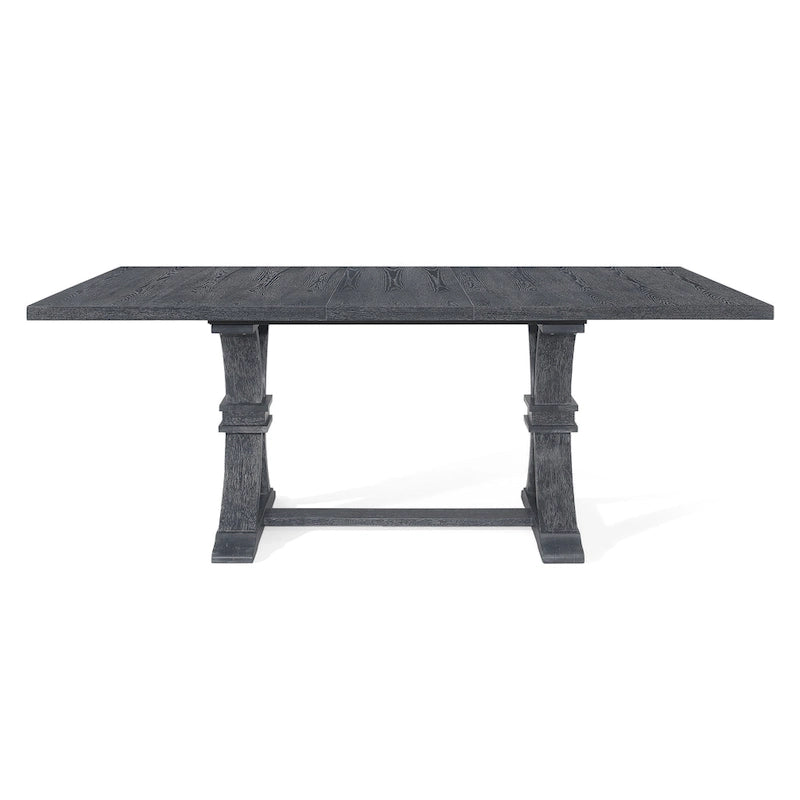 Table de salle à manger rustique extensible avec piètement en X