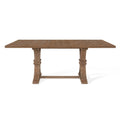 Table de salle à manger rustique extensible avec piètement en X