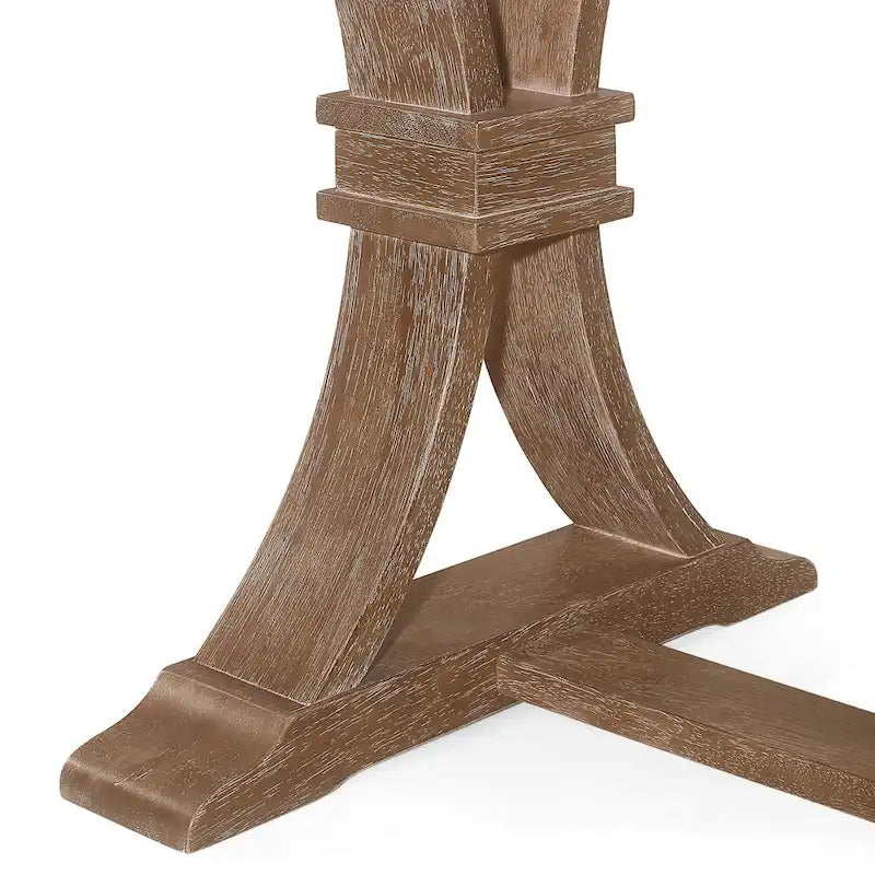 Table de salle à manger rustique extensible avec piètement en X