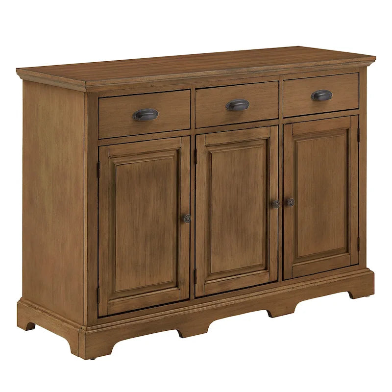 Buffet en bois rustique avec tiroirs et rangements – Plusieurs finitions