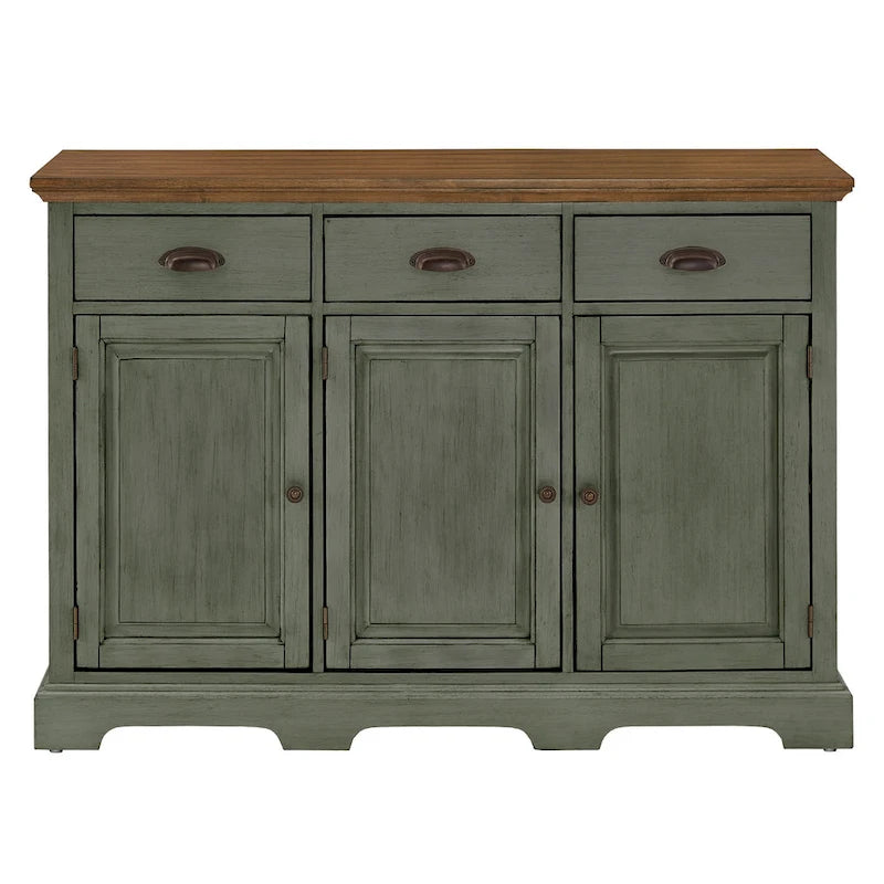 Buffet en bois rustique avec tiroirs et rangements – Plusieurs finitions