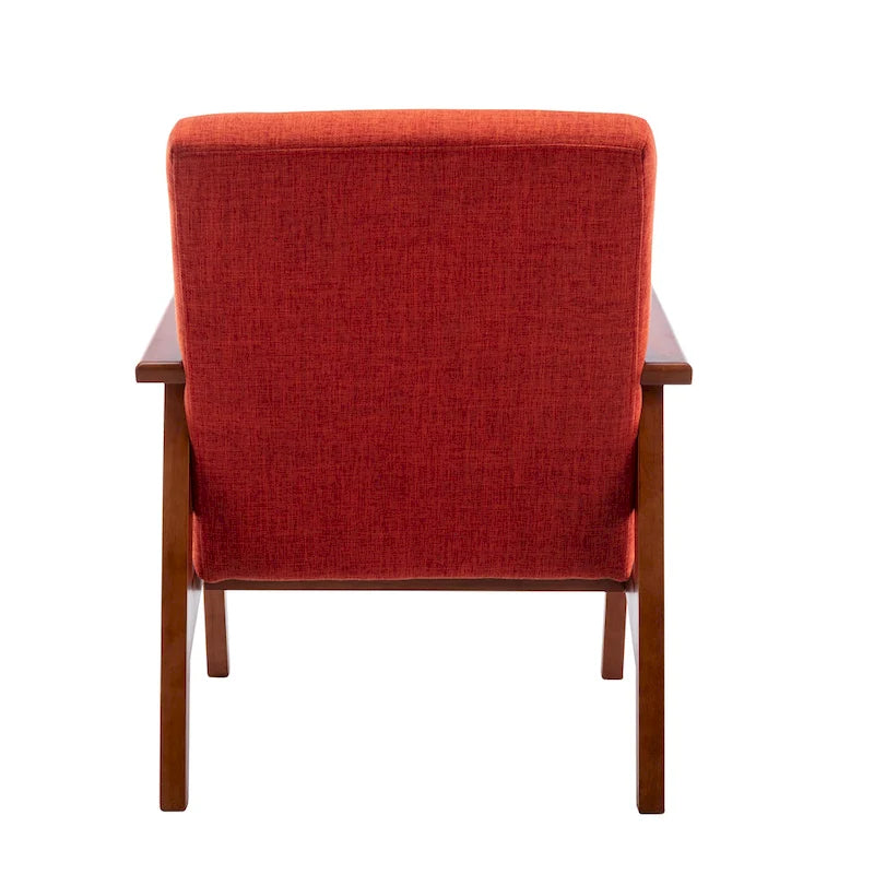 Fauteuil d'appoint en tissu avec accoudoirs et pieds en hêtre – Plusieurs couleurs