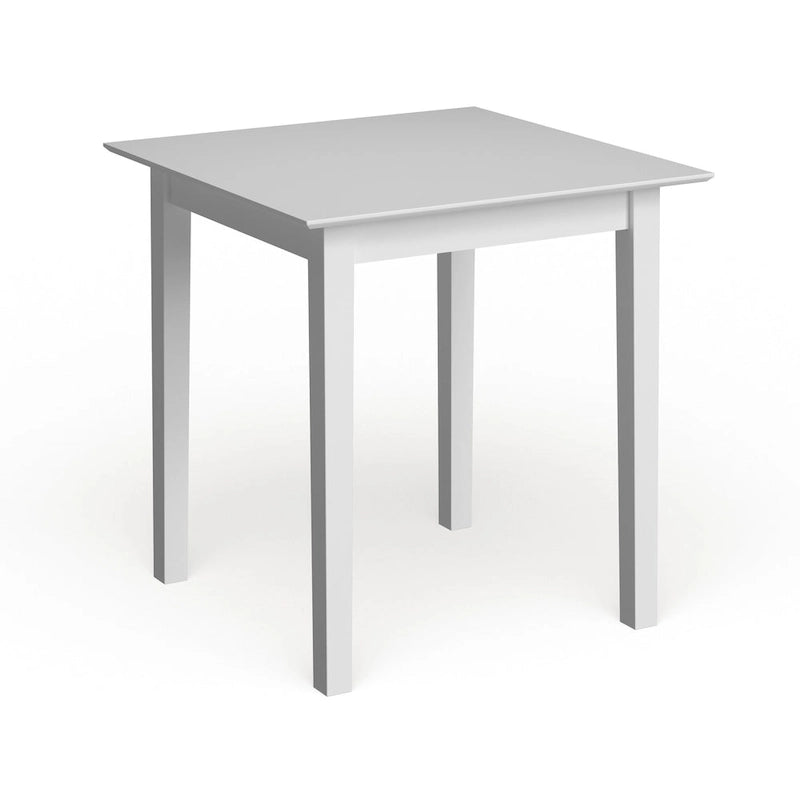 Table de petit-déjeuner carrée compacte avec pieds coniques