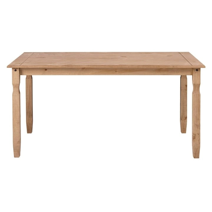 Table à manger rustique en bois de pin massif