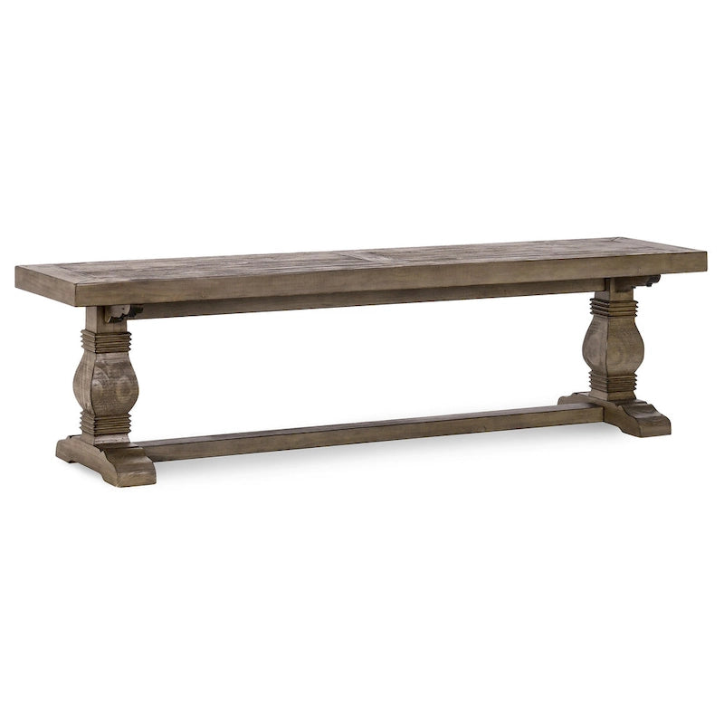 Banc de salle à manger rustique en pin recyclé