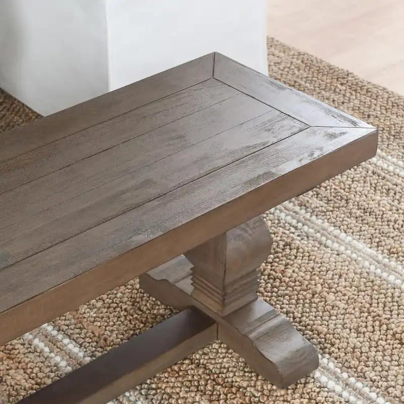 Banc de salle à manger rustique en pin recyclé