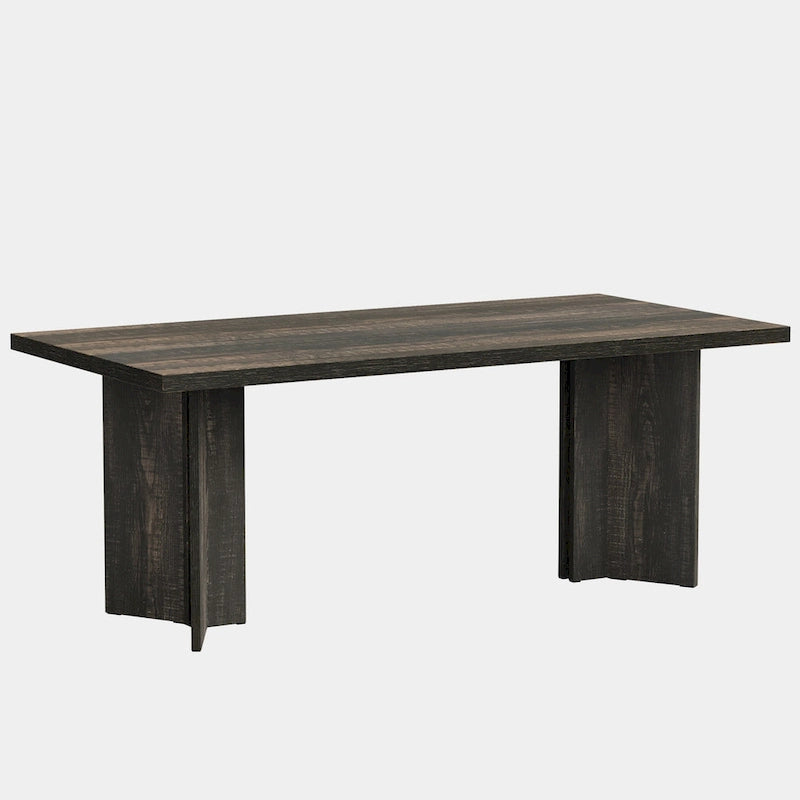 Grand bureau de 160 cm avec plateau effet bois – Plusieurs finitions