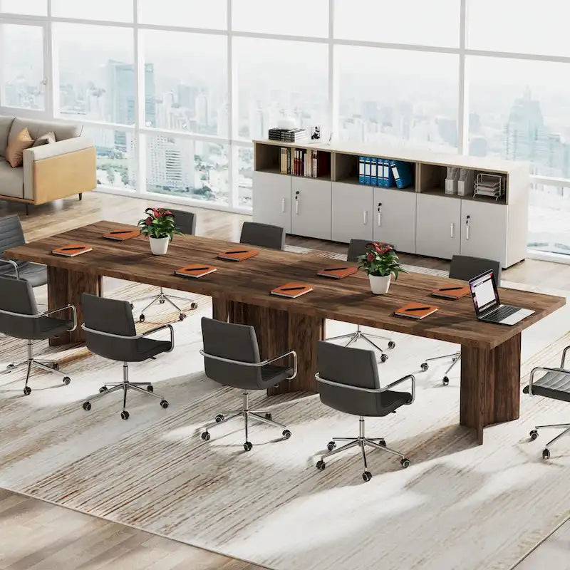 Grand bureau de 160 cm avec plateau effet bois – Plusieurs finitions