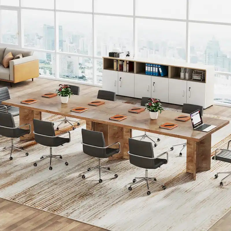 Grand bureau de 160 cm avec plateau effet bois – Plusieurs finitions