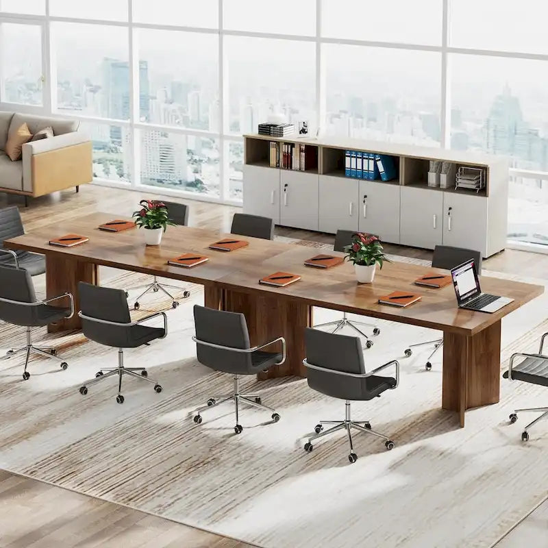 Grand bureau de 160 cm avec plateau effet bois – Plusieurs finitions