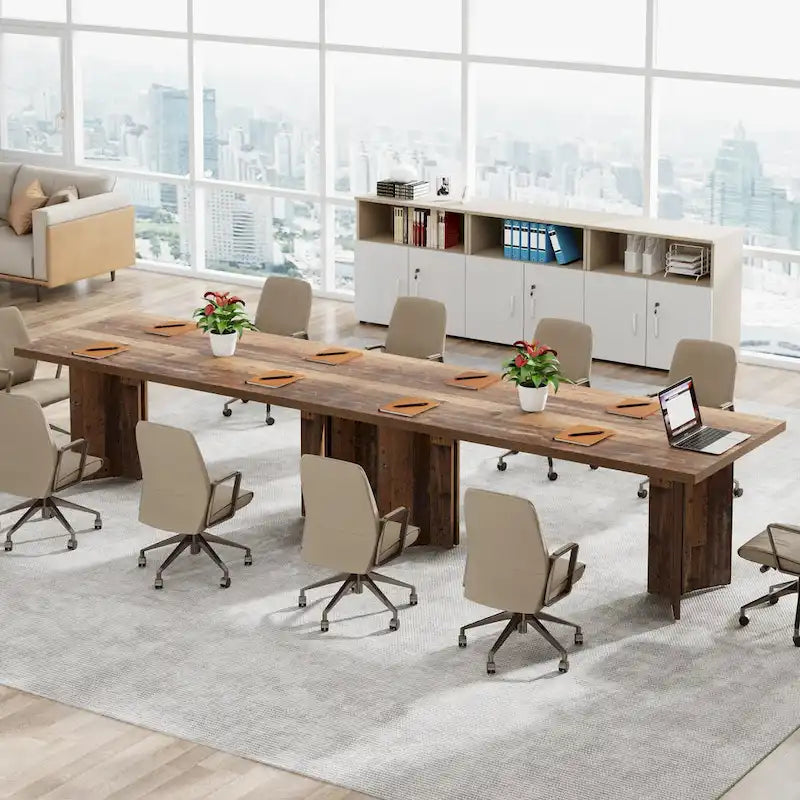 Grand bureau de 160 cm avec plateau effet bois – Plusieurs finitions