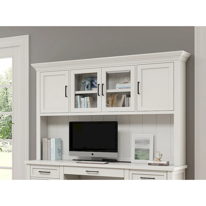 Buffet haut de cuisine en bois moderne avec portes – Entièrement assemblé