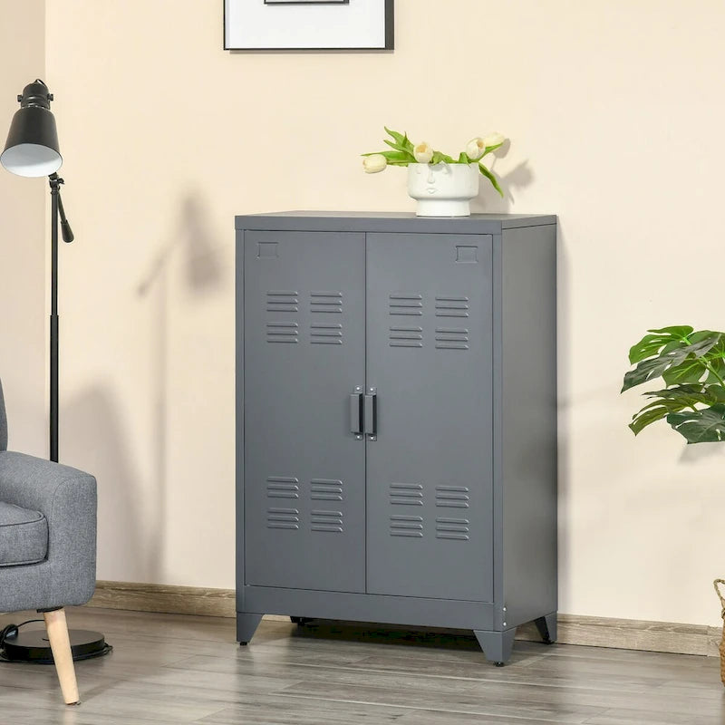 Armoire de rangement métallique industrielle à double porte