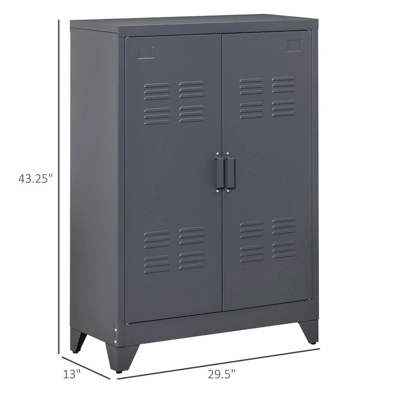 Armoire de rangement métallique industrielle à double porte