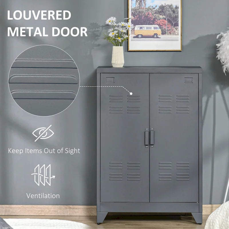 Armoire de rangement métallique industrielle à double porte