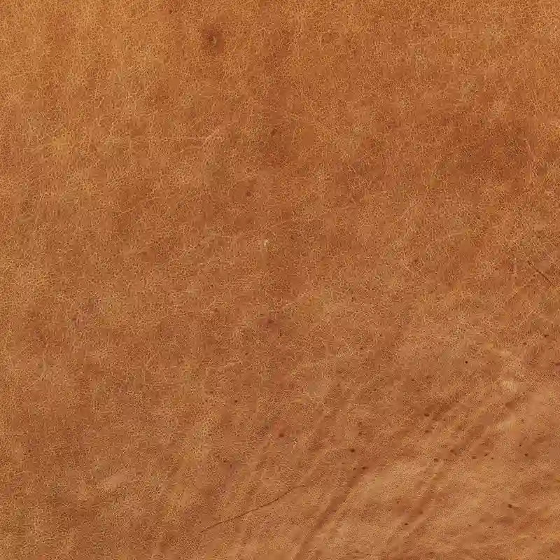 Fauteuil de salon en cuir pleine fleur avec pieds en noyer