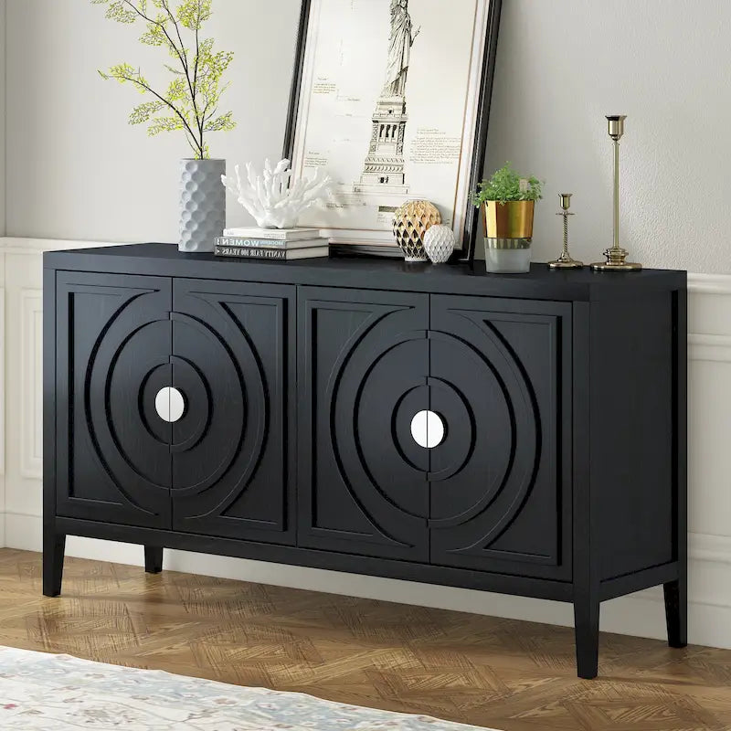 Enfilade Rétro avec Portes Bombées