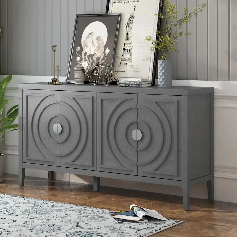 Enfilade Rétro avec Portes Bombées