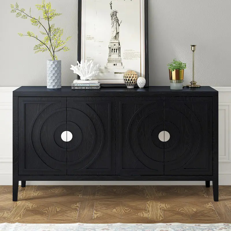 Enfilade Rétro avec Portes Bombées