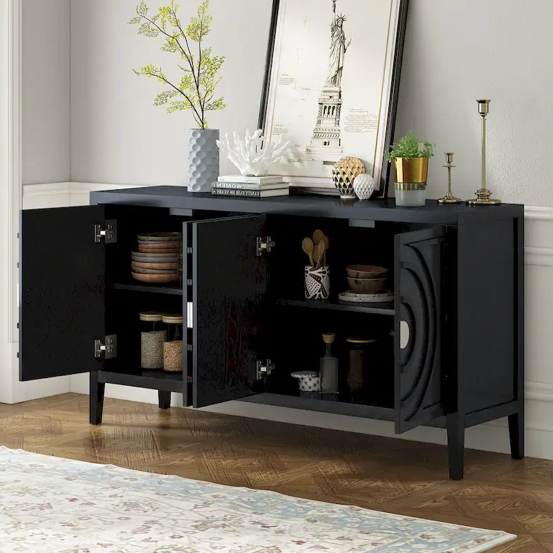 Enfilade Rétro avec Portes Bombées