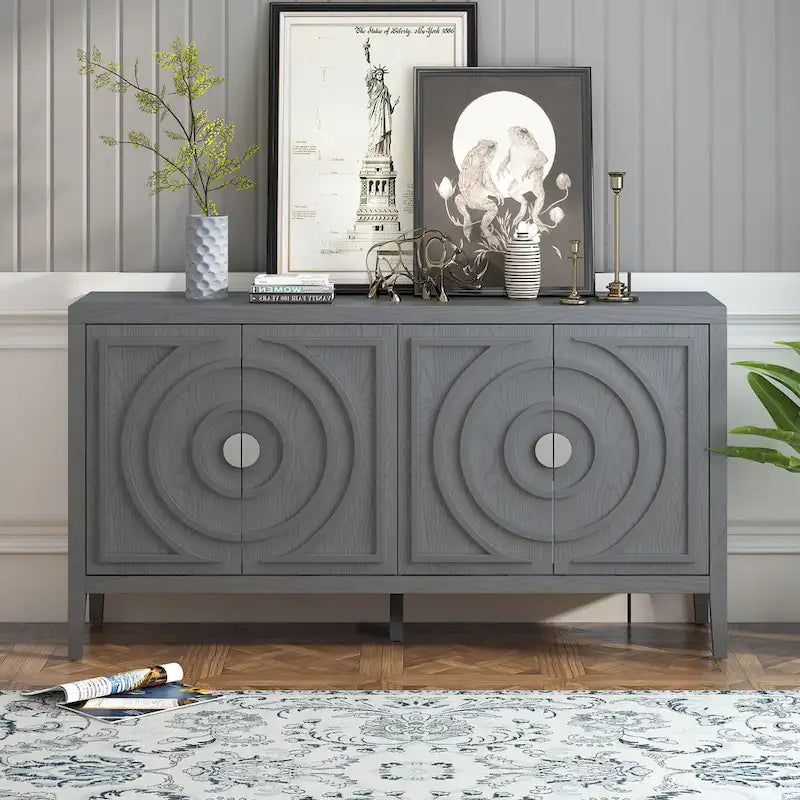 Enfilade Rétro avec Portes Bombées