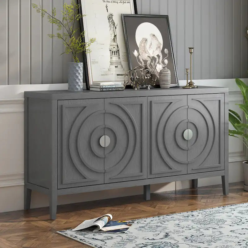 Enfilade Rétro avec Portes Bombées