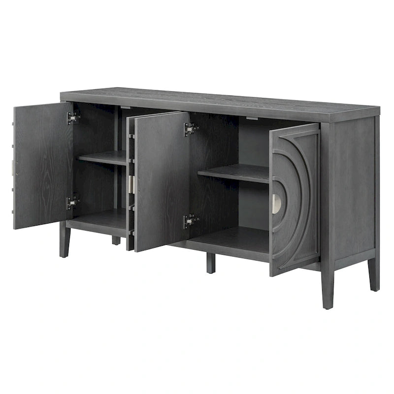 Enfilade Rétro avec Portes Bombées