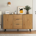 Bahut multifonction en bois avec tiroirs et double portes