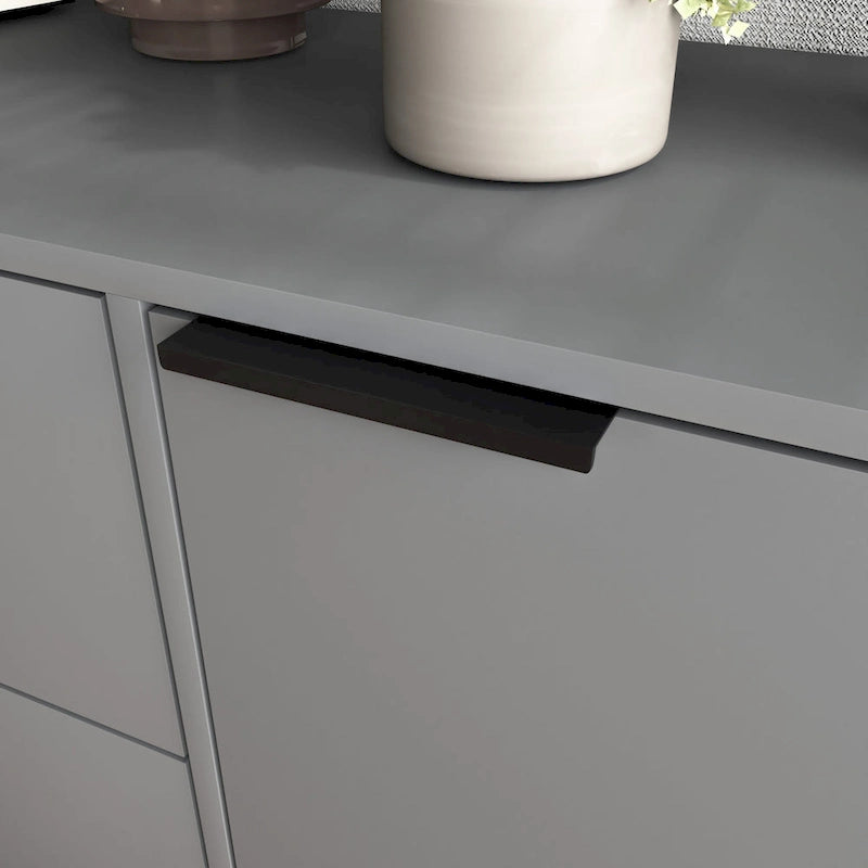 Bahut multifonction en bois avec tiroirs et double portes