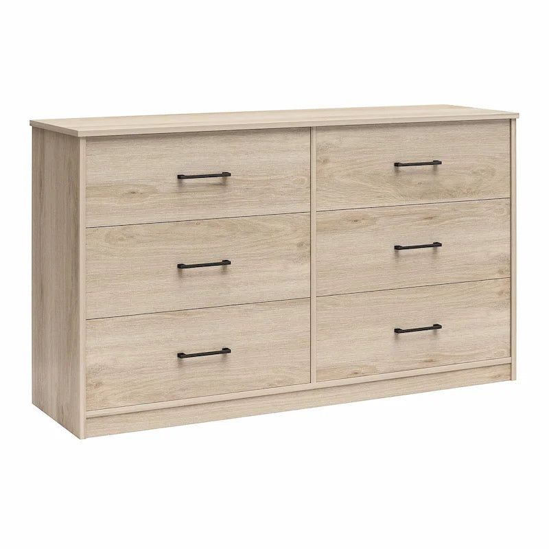Commode large à 6 tiroirs avec assemblage rapide