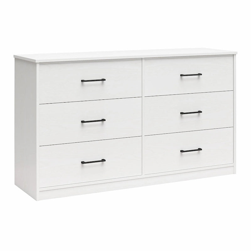 Commode large à 6 tiroirs avec assemblage rapide
