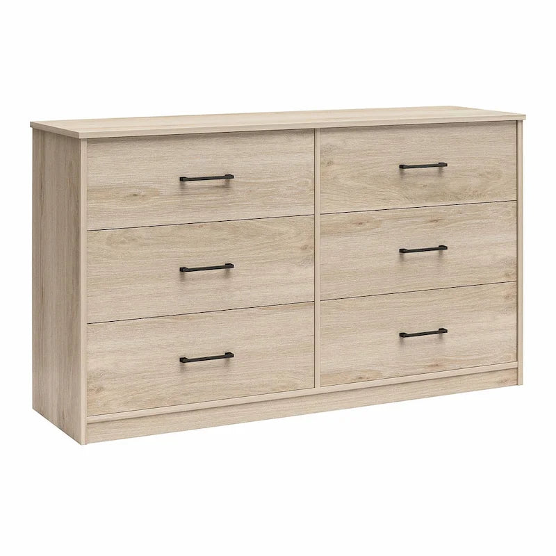 Commode large à 6 tiroirs avec assemblage rapide