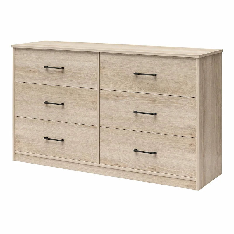 Commode large à 6 tiroirs avec assemblage rapide