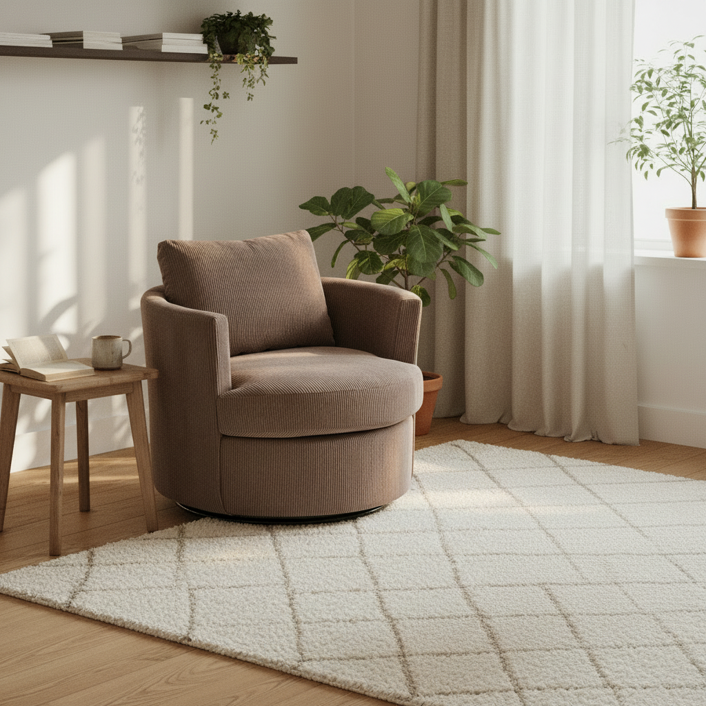 Accent Chair Interior Scene No Table