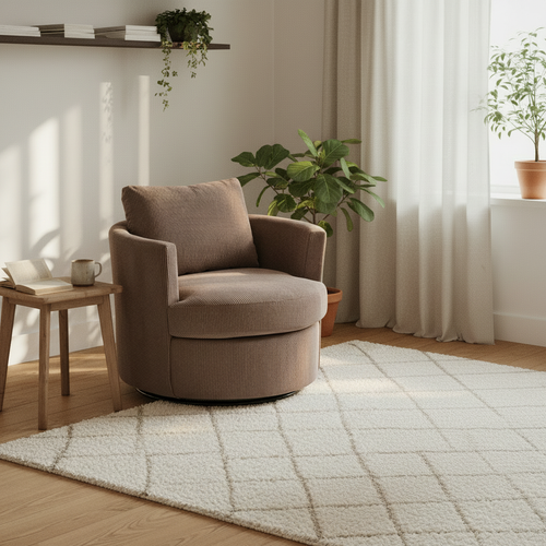 Accent Chair Interior Scene No Table