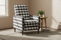 Black & White Buffalo Check Accent Chair in Farmhouse Interior